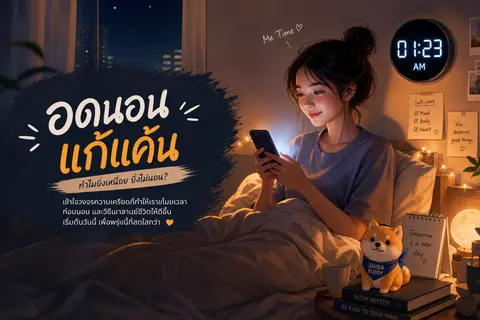 อดนอนแก้แค้นคืออะไร? ทำไมยิ่งเครียดยิ่งนอนดึก — เข้าใจ revenge bedtime procrastination แบบไม่โทษตัวเอง