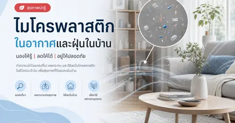 ไมโครพลาสติกในอากาศและฝุ่นในบ้าน: ลดการรับสัมผัสได้อย่างไร — คู่มือแบบไม่ตื่นตระหนกสำหรับคนเมือง