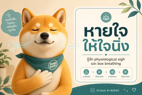 หายใจแบบไหนช่วยรีเซ็ตความเครียดได้? — รู้จัก physiological sigh, box breathing และ breathwork แบบสั้น ๆ